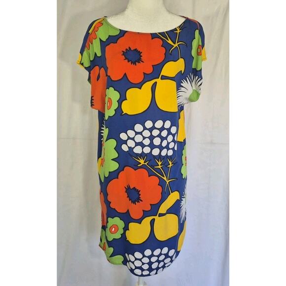 Marimekko For Target Mod Kukkatori Floral Tunic Shift Dress Small - Picture 2 of 6